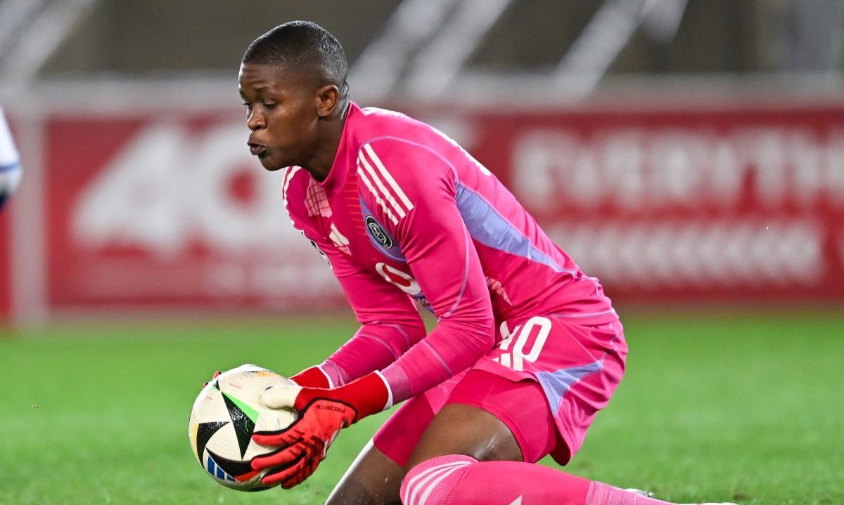 Siyabonga Dladla of Orlando Pirates during the Betway Premiership 2024/25 match between SuperSport United and Orlando Pirates at Peter Mokaba Stadium in Polokwane on 20 May 2025 ©Alche Greeff/BackpagePix