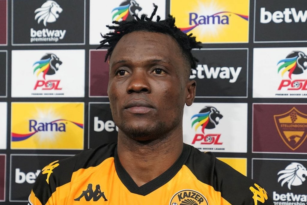 Man of the Match Glody Lilepo of Kaizer Chiefs after the Betway Premiership 2024/25 game between Stellenbosch FC and Kaizer Chiefs at Athlone Stadium on 7 February 2025 Nic Bothma/BackpagePix