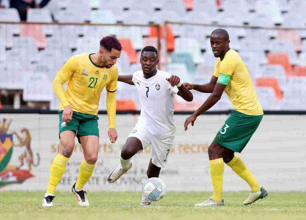AmaZulu's Kwanda Mngonyama captains Bafana in COSAFA Cup victory over Zimbabwe as Dlamini and Okon score