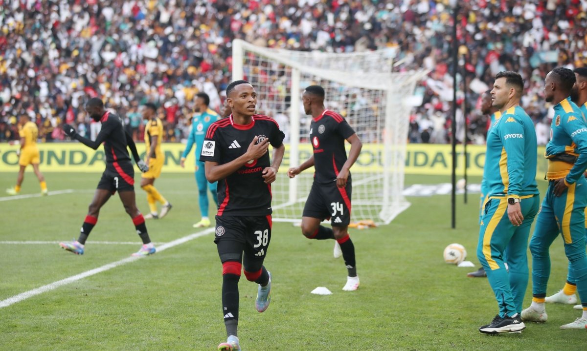 Orlando Pirates star Relebohile Mofokeng.