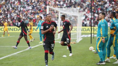 Orlando Pirates star Relebohile Mofokeng.