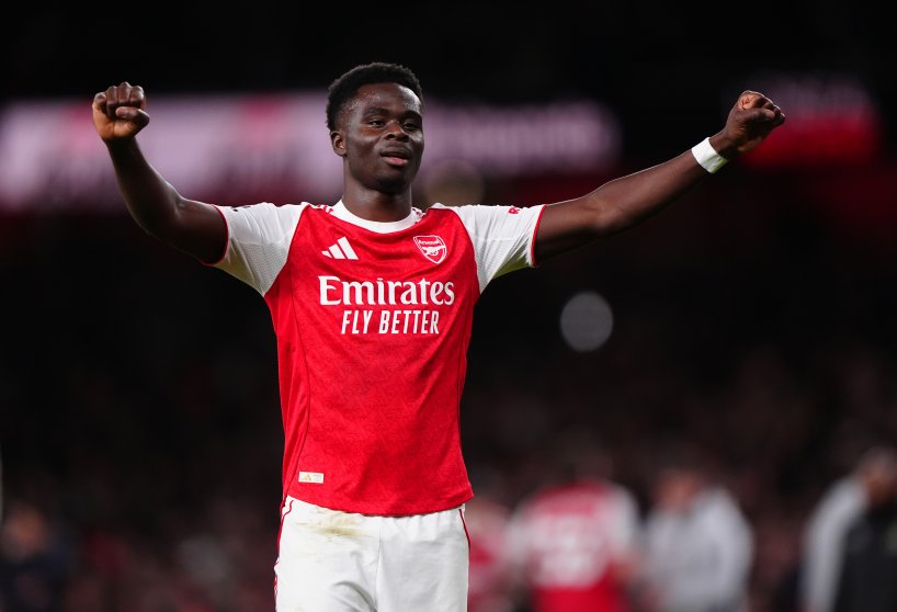 File photo dated 03-12-2025 of Arsenal's Bukayo Saka, who has dealt Arsenal a major boost by agreeing to a new long-term contract with the north London club, the Press Association understands. Issue date: Friday January 9, 2026.