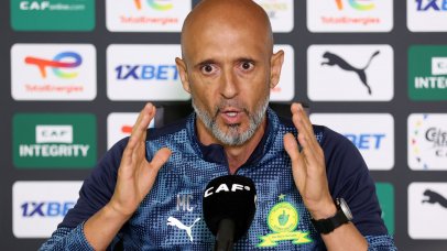 Miguel Cardoso, coach of Mamelodi Sundowns during the CAF Champions League 2025/26 Mamelodi Sundowns Media Day at the Chloorkop, Johannesburg on the 20 November 2025 ©Muzi Ntombela/BackpagePix