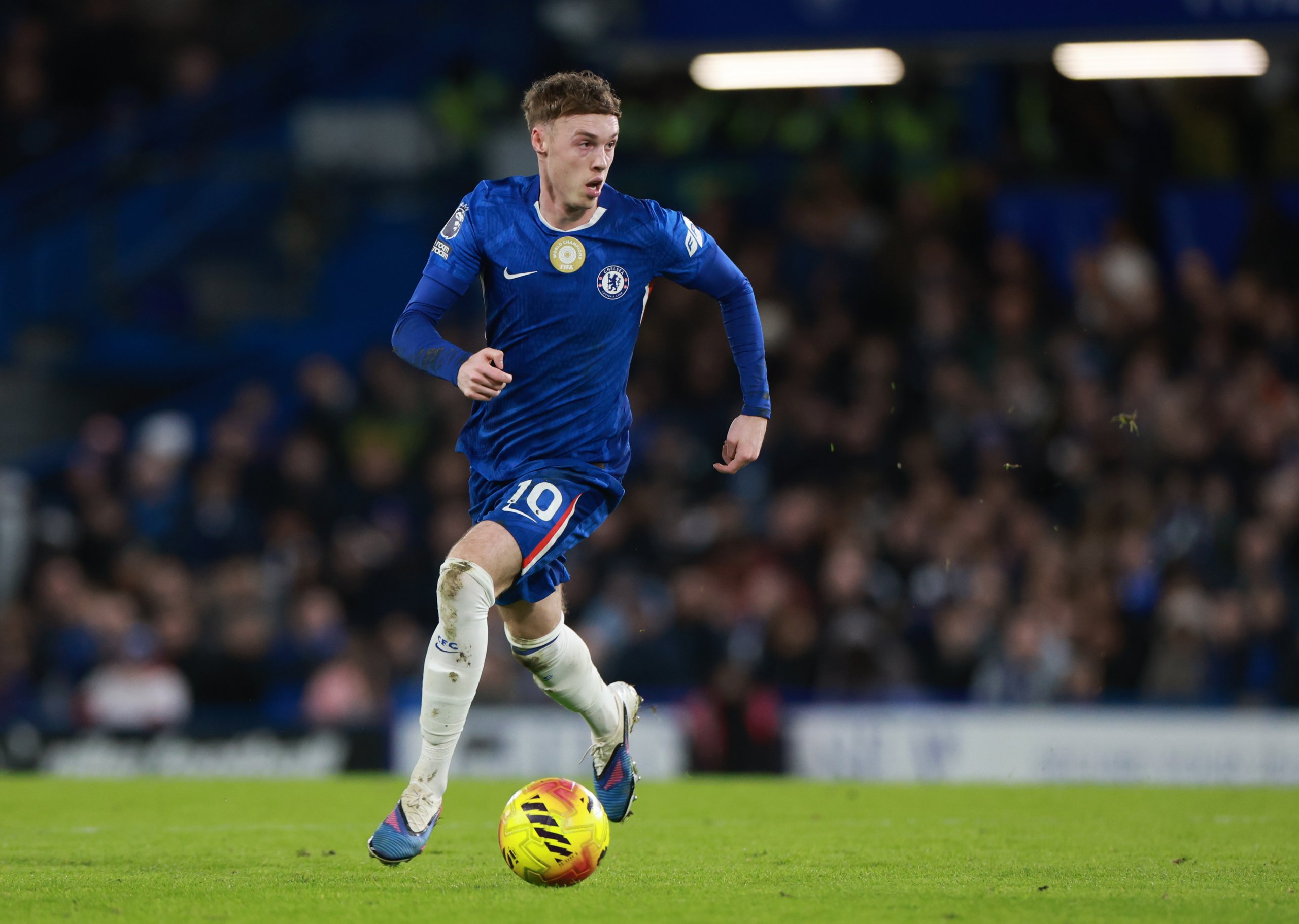Cole Palmer of Chelsea during the English Premier League match between Chelsea and West Ham United in London, Great Britain, 31 January 2026. EPA/NEIL HALL EDITORIAL USE ONLY. No use with unauthorized audio, video, data, fixture lists, club/league logos, 'live' services or NFTs. Online in-match use limited to 120 images, no video emulation. No use in betting, games or single club/league/player publications.
