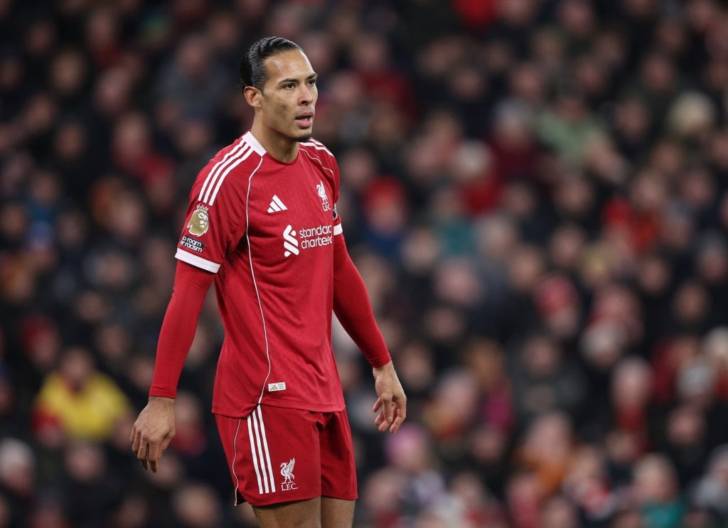 Virgil van Dijk of Liverpool looks on during the English Premier League match between Liverpool FC and Newcastle United, in Liverpool, Britain, 31 January 2026. EPA/ADAM VAUGHAN EDITORIAL USE ONLY. No use with unauthorized audio, video, data, fixture lists, club/league logos, 'live' services or NFTs. Online in-match use limited to 120 images, no video emulation. No use in betting, games or single club/league/player publications.