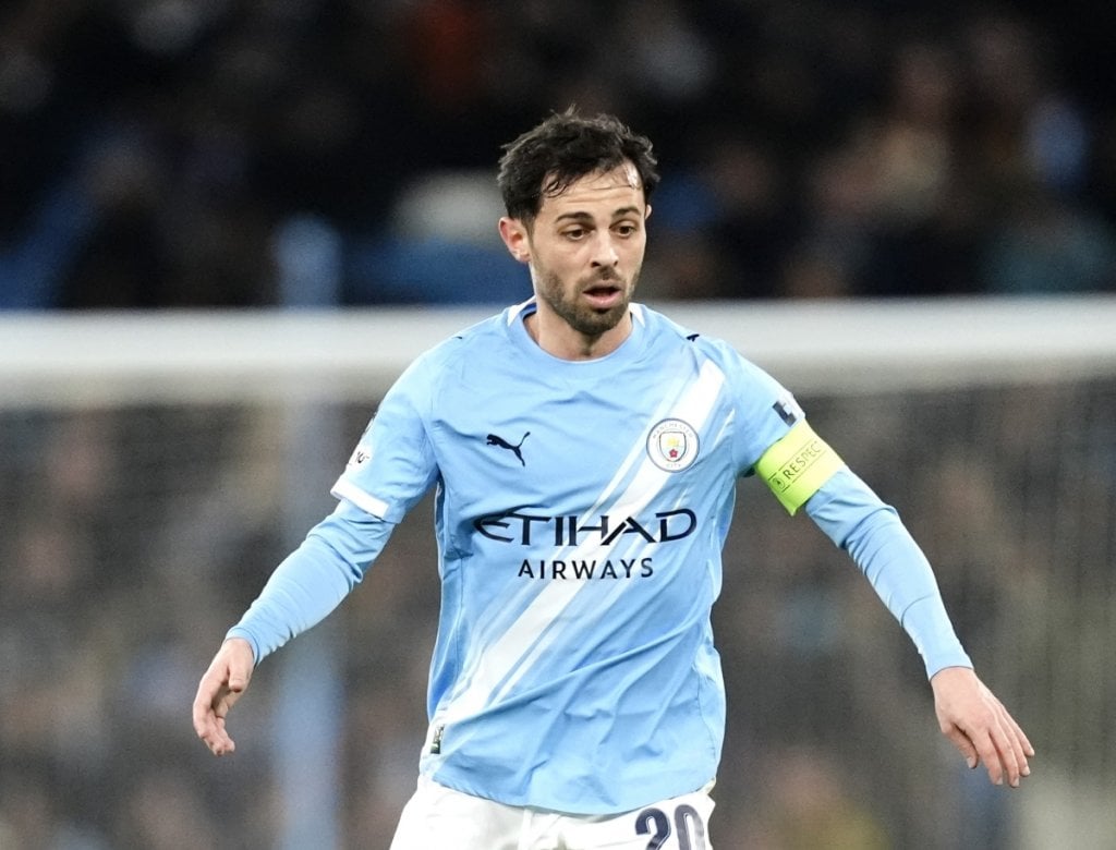 Manchester City's Bernardo Silva in action during the UEFA Champions League, league phase match at the Etihad Stadium, Manchester. Picture date: Wednesday January 28, 2026.