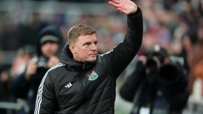 Newcastle United manager Eddie Howe before the Premier League match at St James' Park, Newcastle upon Tyne. Picture date: Saturday February 7, 2026.