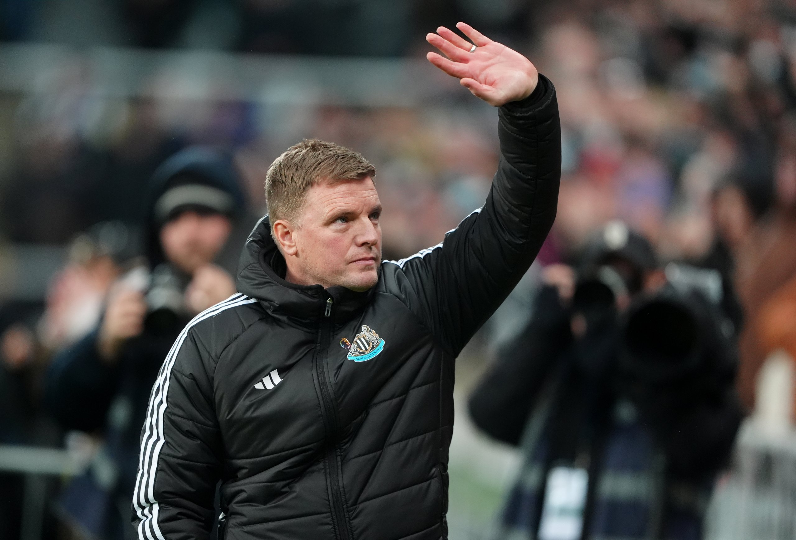 Newcastle United manager Eddie Howe before the Premier League match at St James' Park, Newcastle upon Tyne. Picture date: Saturday February 7, 2026.