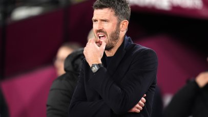 Manchester United manager Michael Carrick before the Premier League match at the London Stadium. Picture date: Tuesday February 10, 2026.