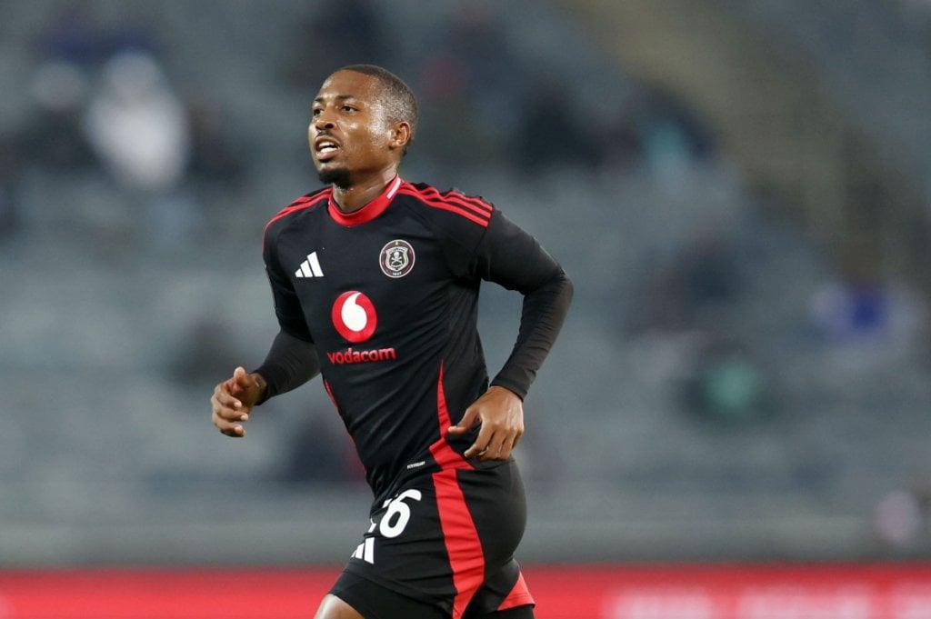 Bandile Shandu of Orlando Pirates during the Betway Premiership 2024/25 match between Orlando Pirates and Golden Arrows FC at the Orlando Stadium, Soweto on the 13 May 2025 ©Muzi Ntombela/BackpagePix