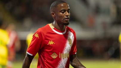 Thembinkosi Christopher Lorch of Wydad Ac during the CAF Confederation Cup 2025/26 match between Wydad and Nairobi United at Larb Zouli Stadium in Casablanca, Morocco on 23 November 2025 ©Nour Aknajja/BackpagePix