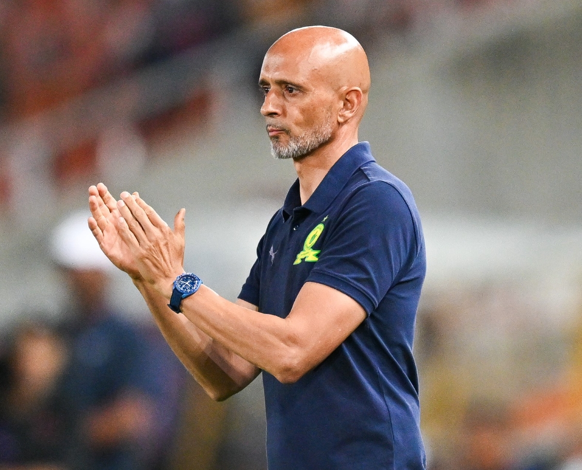 Miguel Cardoso, Head coach of Mamelodi Sundowns reacts during the 2026 Nedbank Cup last 32 match between Mamelodi Sundowns and Gomora United at Loftus Versfeld Stadium in Pretoria on 04 February 2026 ©Samuel ShivambuBackpagePix
