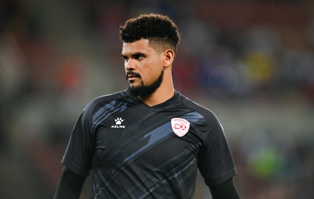 Renaldo Leaner of Sekhukhune United during the Betway Premiership 2025/26 match between Sekhukhune United and Mamelodi Sundowns at Peter Mokaba Stadium in Polokwane on 27 January 2026 ©Alche Greeff/BackpagePix