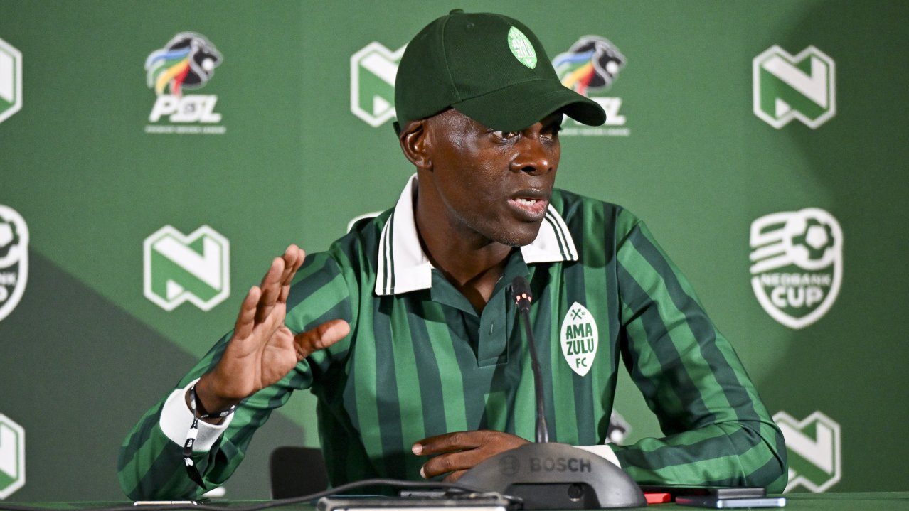 Arthur Zwane, head coach of AmaZulu FC during the 2026 Nedbank Cup Last 32 Press Conference at the Nedbank Park Square in Umhlanga, Durban on 4 February 2026 ©Gerhard Duraan/BackpagePix