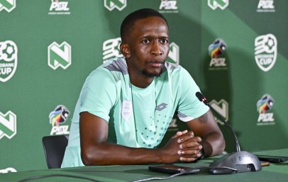Sinethemba Badela, head coach of Durban City FC during the 2026 Nedbank Cup Last 32 Press Conference at the Nedbank Park Square in Umhlanga, Durban on 4 February 2026 ©Gerhard Duraan/BackpagePix