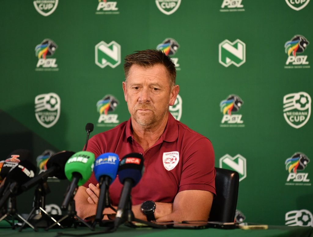 Eric Tinkler, head coach of Sekhukhune United during the Nedbank Cup 2026 Last 32 Gauteng Press Conference at PSL Headquarters, in Johannesburg on 05 February 2026 ©Phakamisa Lensman/BackpagePix