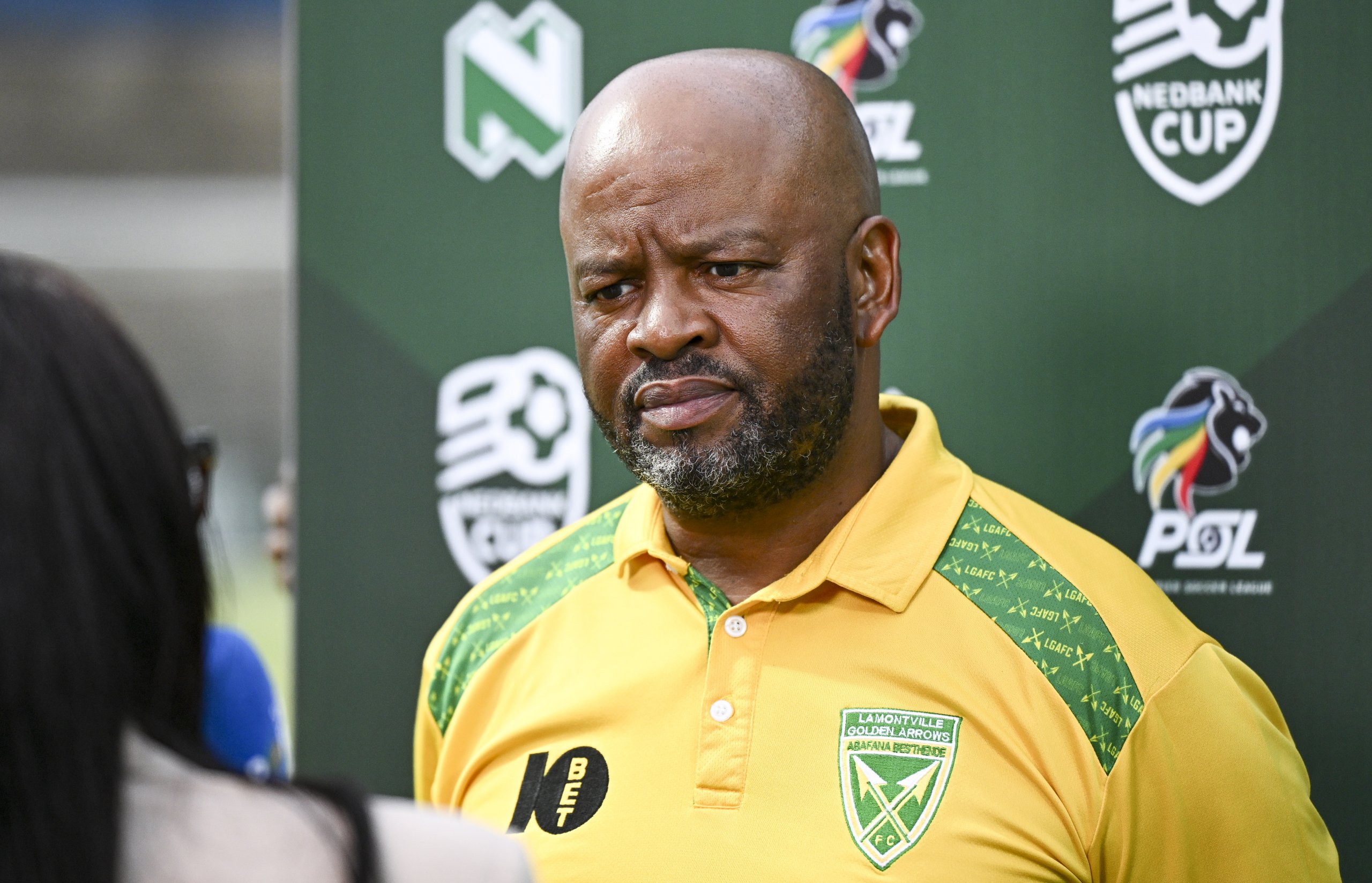Manqoba Mngqithi, Coach of Golden Arrows during the 2026 Nedbank Cup match between Golden Arrows and Orbit College at King Zwelithini Stadium, Durban on 7 February 2026 ©Gerhard Duraan/BackpagePix