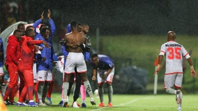 Somila Ntsundwana of Chippa United celebrates goal during Betway Premiership 2025/26 football match between Chippa United and Richards Bay at Buffalo City Stadium in East London on 14 February 2026 ©Yanga Nothanga/BackpagePix