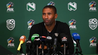 Abdeslam Ouaddou, head coach of Orlando Pirates during the 2026 Nedbank Cup Guateng Press Conference at Nedbank Headquarters in Sandton, Johannesburg on 19 February 2026 ©Nokwanda Zondi/BackpagePix