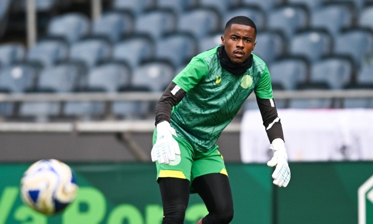 Tshigwana Mthombeni of Casric Stars warming up during the 2026 Nedbank Cup match between Orlando Pirates and Casric Stars at Orlando Amstel Arena in Soweto on 21 February 2026 © Alche Greeff/BackpagePix