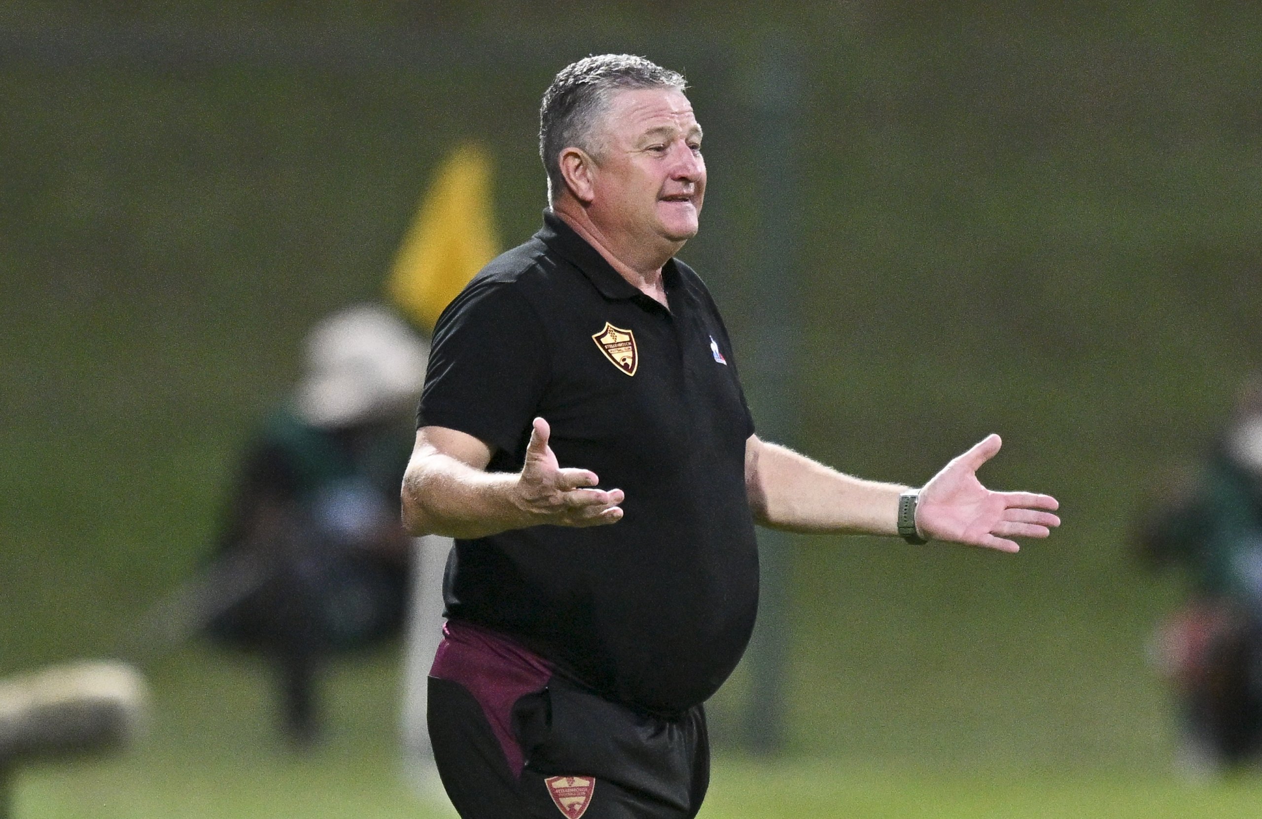 Gavin Hunt, Coach of Stellenbosch FC during the 2026 Nedbank Cup last 16 game between Golden Arrows and Stellenbosch FC at King Zwelithini Stadium on 21 February 2026 © Gerhard Duraan/BackpagePix