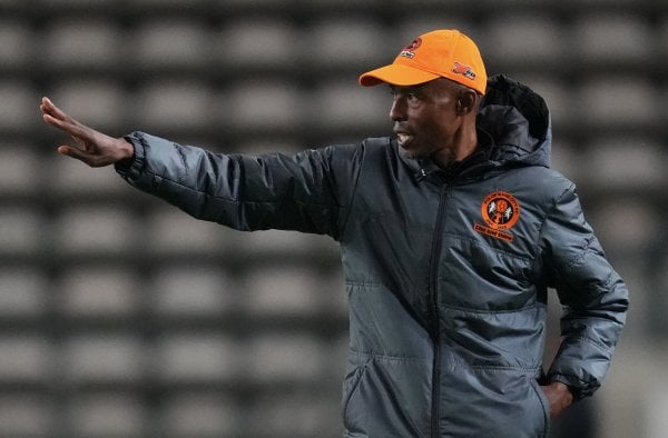 Phuti Mohafe, coach of Polokwane City reacts during the Betway Premiership 2025/26 game between Stellenbosch FC and Polokwane City at Athlone Stadium in Cape Town on 3 December 2025 Nic Bothma/BackpagePix