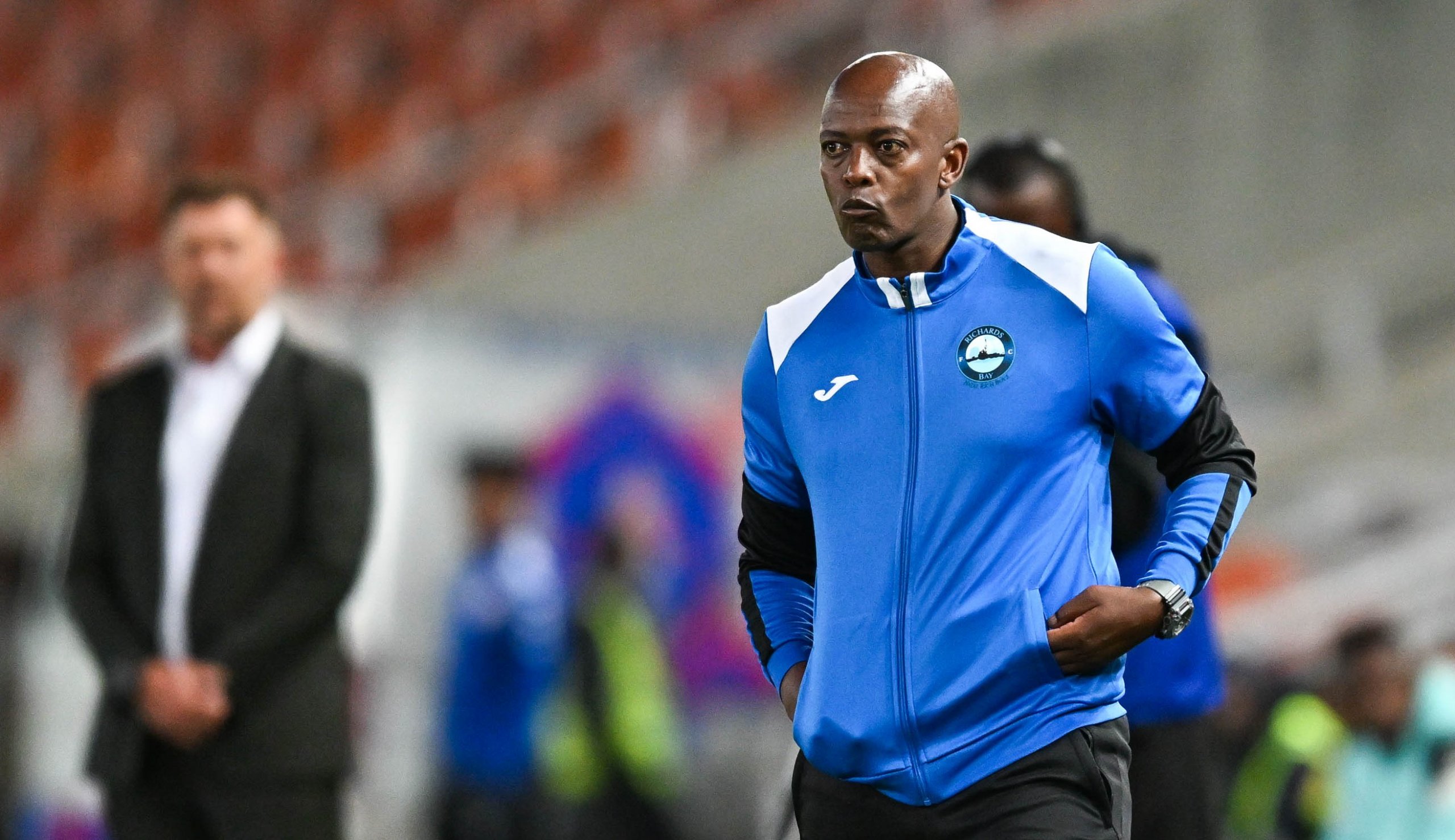 Papi Zothwane, coach of Richards Bay during the Betway Premiership 2025/26 match between Sekhukhune United and Richards Bay at Peter Mokaba Stadium in Polokwane on 4 November 2025 ©Alche Greeff/BackpagePix