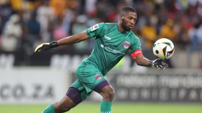 Dumisani Msibi of Chippa United during the Betway Premiership 2025/26 match between Chippa United and Kaizer Chiefs at Nelson Mandela Bay Stadium in Gqeberha on the 03 November 2025 ©Samuel Shivambu/BackpagePix