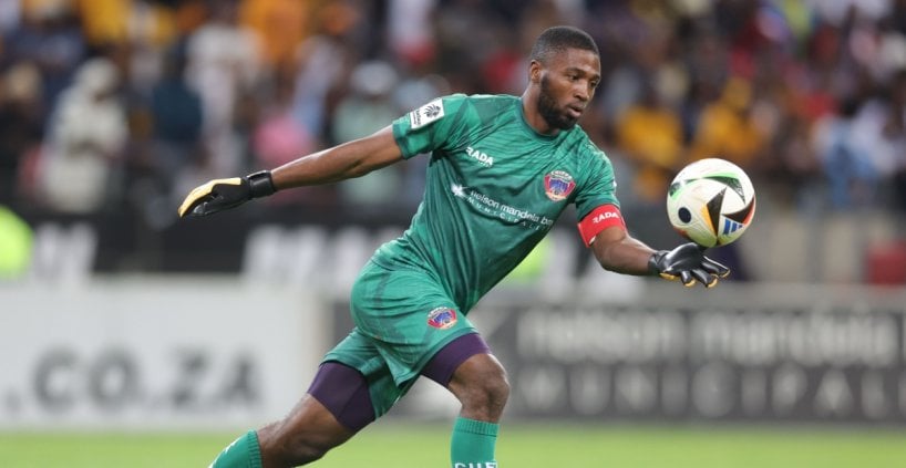 Dumisani Msibi of Chippa United during the Betway Premiership 2025/26 match between Chippa United and Kaizer Chiefs at Nelson Mandela Bay Stadium in Gqeberha on the 03 November 2025 ©Samuel Shivambu/BackpagePix