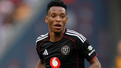 Relebohile Mofokeng of Orlando Pirates during the Betway Premiership 2025/26 match between Kaizer Chiefs and Orlando Pirates at FNB Stadium in Johannesburg on 28 February 2026 ©Samuel ShivambuBackpagePix