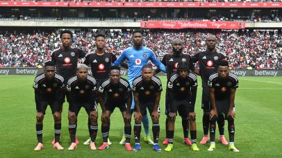 Orlando Pirates Team Picture during the Betway Premiership 2025/26 match between Orlando Pirates and Marumo Gallants FC at the Orlando Stadium in Soweto on the 14 February 2026 ©Sydney Mahlangu BackpagePix