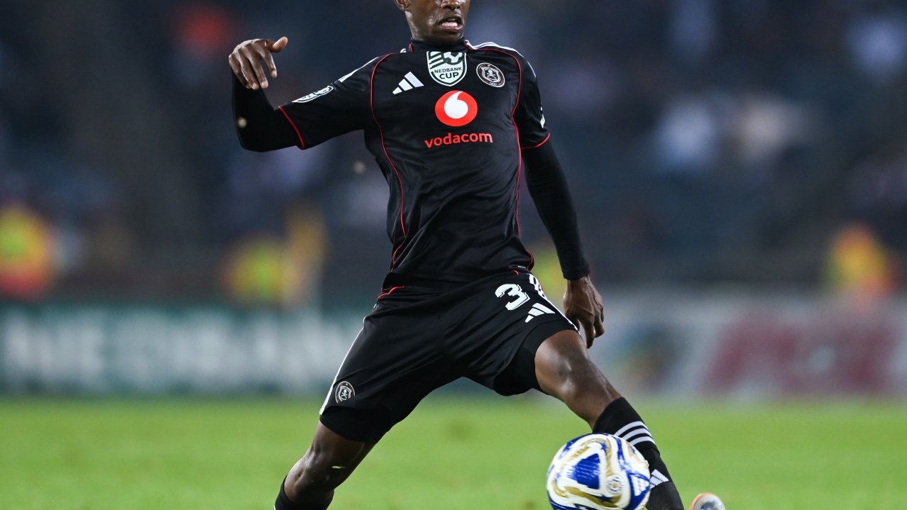 Nkosikhona Ndaba of Orlando Pirates during the 2026 Nedbank Cup match between Orlando Pirates and Casric Stars at Orlando Amstel Arena in Soweto on 21 February 2026 © Alche Greeff/BackpagePix
