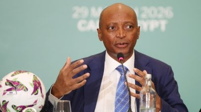CAF President Patrice Motsepe during the CAF Press Conference in Cairo, Egypt on 29 March 2026 ©Weam Mostafa\BackpagePix