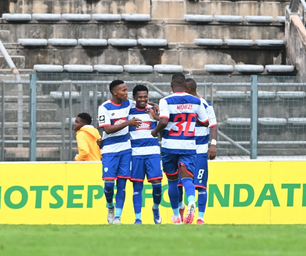 Saziso Magawana of Durban City FC celebrates goal during the Betway Premiership 2025/26 match between Marumo Gallants FC and Durban City FCat the Lucas Moripe Stadium in Atteridgeville on the 01 March 2026 ©Sydney Mahlangu BackpagePix