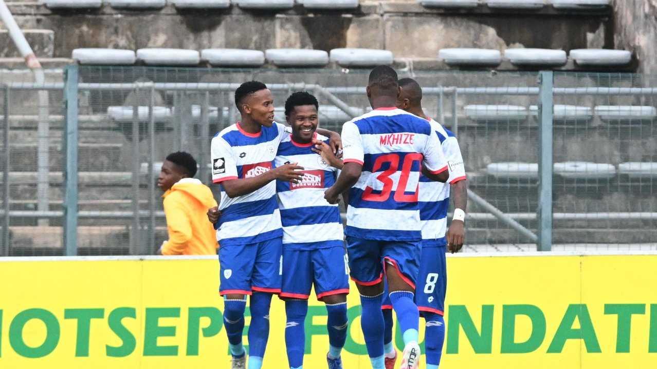 Saziso Magawana of Durban City FC celebrates goal during the Betway Premiership 2025/26 match between Marumo Gallants FC and Durban City FCat the Lucas Moripe Stadium in Atteridgeville on the 01 March 2026 ©Sydney Mahlangu BackpagePix