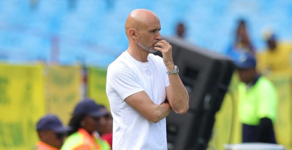 Miguel Cardoso, Head coach of Mamelodi Sundowns during the Betway Premiership 2025/26 match between Mamelodi Sundowns and Sekhukhune United at Loftus Versfeld Stadium in Pretoria on 01 March 2026 ©Samuel ShivambuBackpagePix