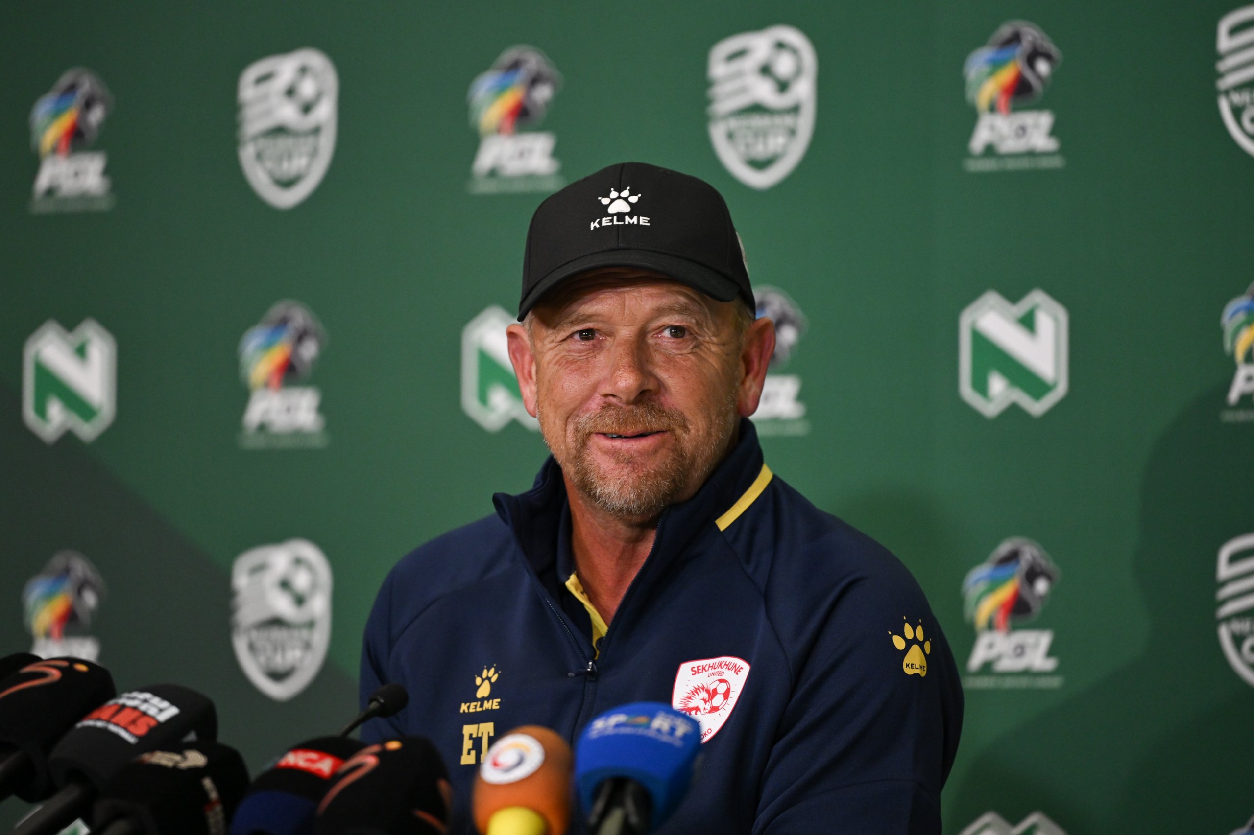 Eric Tinkler, head coach of Sekhukhune United during the 2026 Nedbank Cup Gauteng Press Conference at Nedbank Headquarters in Sandton, Johannesburg on 5 March 2026 ©Nokwanda Zondi/BackpagePix