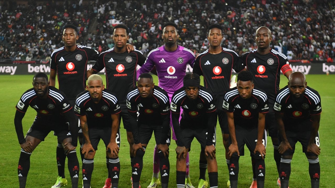 Orlando Pirates team picture during the Betway Premiership 2025/26 match between Orlando Pirates and Richards Bay at Orlando Amstel Arena, in Soweto on 11 March 2026 ©Phakamisa Lensman/BackpagePix