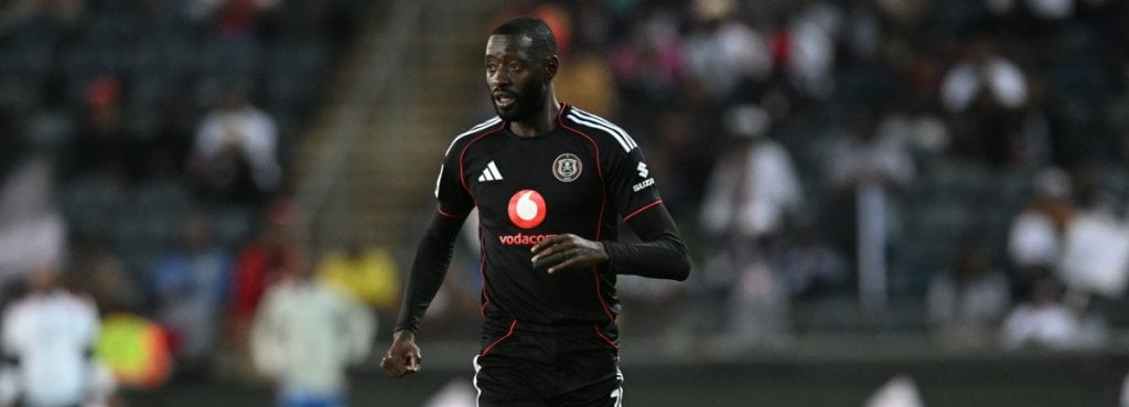 Deon Hotto of Orlando Pirates during the Betway Premiership 2025/26 match between Orlando Pirates and Richards Bay FC at the Orlando Amstel Arena in Soweto on the 11 March 2026 ©Sydney Mahlangu BackpagePix