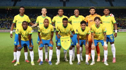 Mamelodi Sundowns team picture during the CAF Champions League 2025/26 match between Mamelodi Sundowns and Stade Malien at the Loftus Versfeld Stadium, Pretoria on the 13 March 2026 ©Muzi Ntombela/BackpagePix