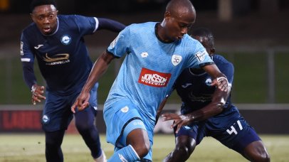 Samkelo Maseko of Durban City during the Betway Premiership 2025/26 match between Durban City FC and Richards Bay at Chatsworth Stadium, in Durban on 22 March 2026 ©Phakamisa Lensman/Backpagepix