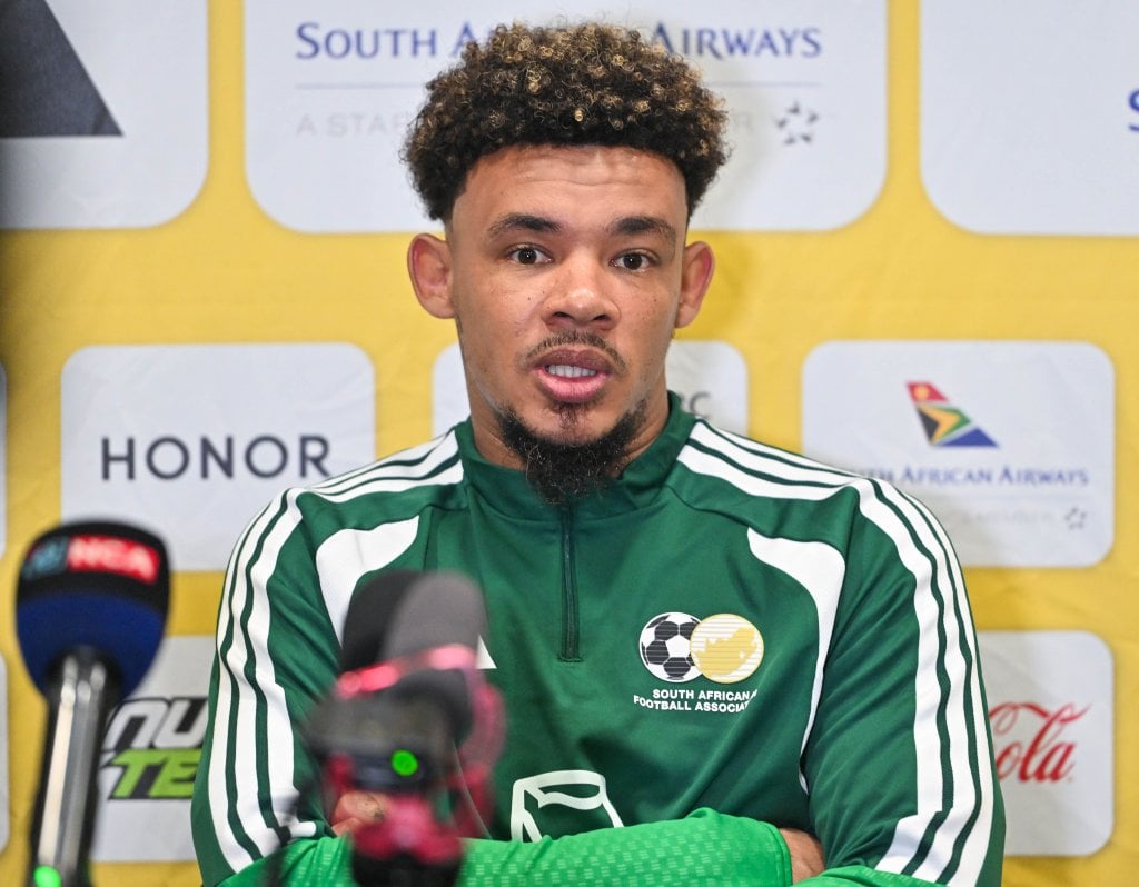 Ronwen Williams during 2026 International Friendly South Africa Media Day at Moses Mabhida Stadium in Durban on 26 March 2026 ©Alche Greeff/BackpagePix