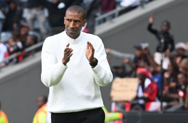 Abdeslam Ouaddou coach of Orlando Pirates during the Betway Premiership 2025/26 match between Orlando Pirates and Siwelele FC at the Orlando Amstel Arena in Soweto on the 14 March 2026 ©Sydney Mahlangu BackpagePix