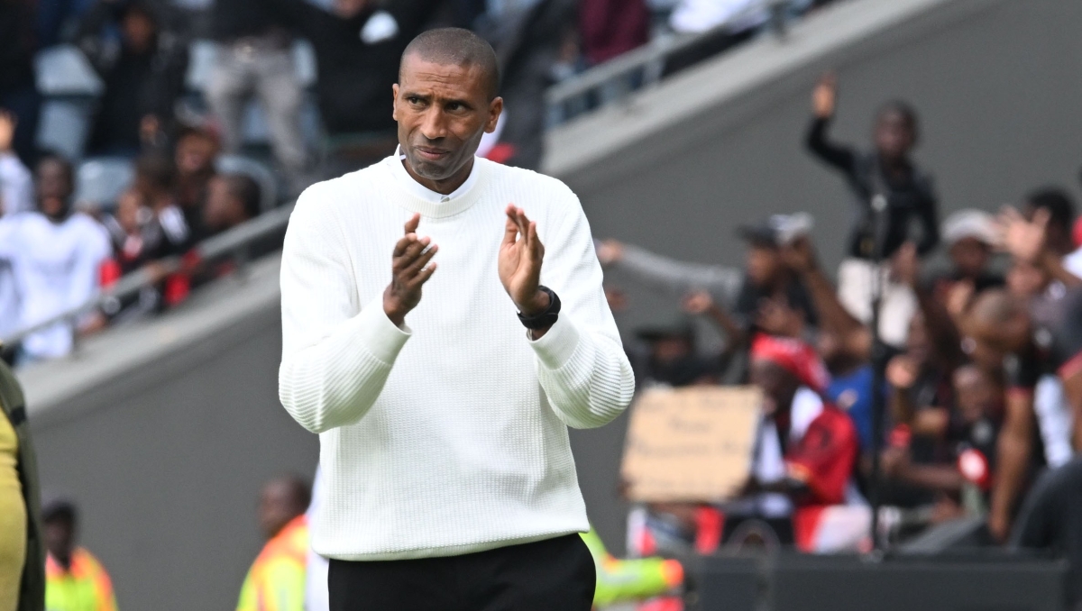 Abdeslam Ouaddou coach of Orlando Pirates during the Betway Premiership 2025/26 match between Orlando Pirates and Siwelele FC at the Orlando Amstel Arena in Soweto on the 14 March 2026 ©Sydney Mahlangu BackpagePix