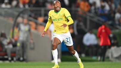Thapelo Morena of Mamelodi Sundowns during the Betway Premiership 2025/26 football match between Orlando Pirates and Mamelodi Sundowns at FNB Stadium in Johannesburg on 18 February 2026 ©Nokwanda Zondi/BackpagePix