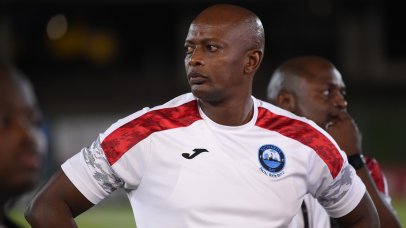 Papi Zothwane, Richards Bay head coach during the Betway Premiership 2025/26 match between Durban City FC and Richards Bay at Chatsworth Stadium, in Durban on 22 March 2026 ©Phakamisa Lensman/Backpagepix