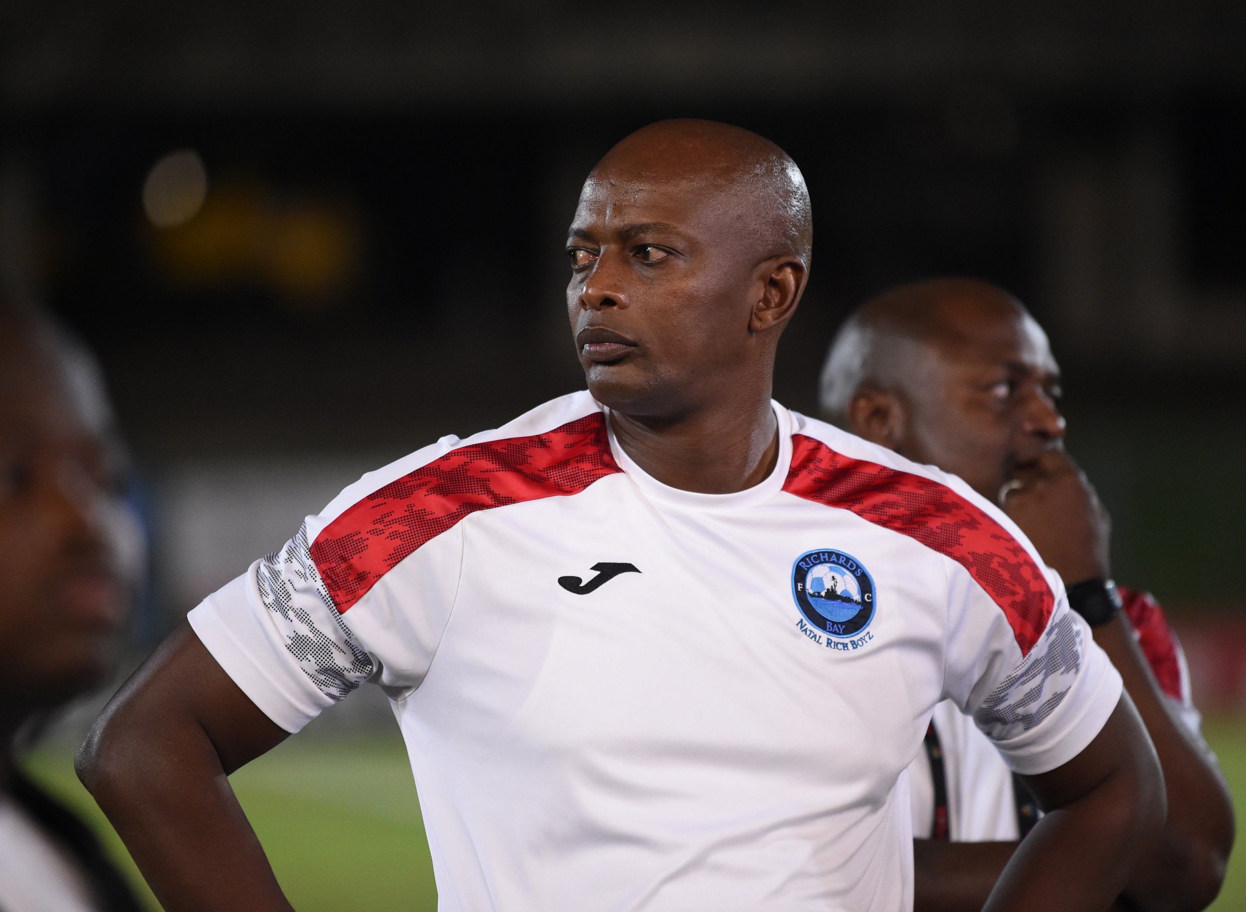 Papi Zothwane, Richards Bay head coach during the Betway Premiership 2025/26 match between Durban City FC and Richards Bay at Chatsworth Stadium, in Durban on 22 March 2026 ©Phakamisa Lensman/Backpagepix