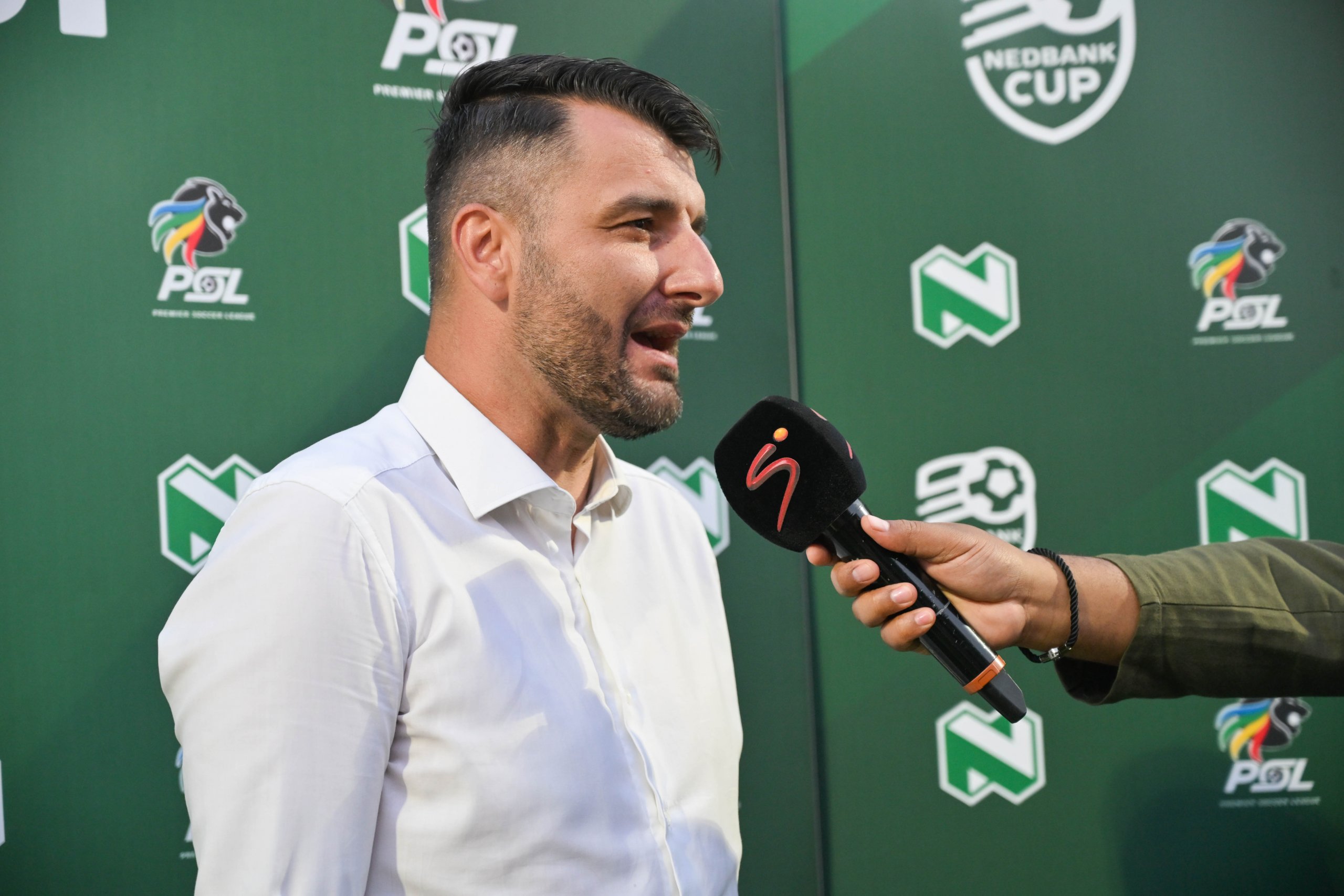 Adnan Beganovic, head coach of TS Galaxy during the 2026 Nedbank Cup Semi Final match between TS Galaxy and Milford FC at Solomon Mahlangu Stadium in KwaMhlanga on 5 April 2026 © Alche Greeff/BackpagePix