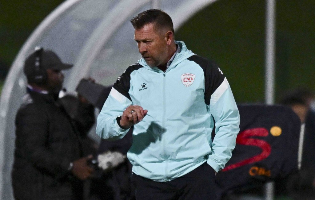 Eric Tinkler, head coach of Sekhukhune United during the Betway Premiership 2025/26 match between AmaZulu and Sekhukhune United at Princess Magogo Stadium, Durban on 6 April 2026 ©Gerhard Duraan/BackpagePix