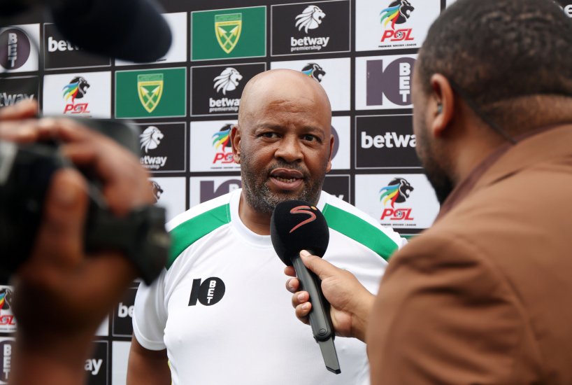 Manqoba Mngqithi, head coach of Golden Arrows during the Betway Premiership 2025/26 match between Golden Arrows and Durban City at the King Zwelithini Stadium, Umlazi on the 11 April 2026 ©Muzi Ntombela/BackpagePix